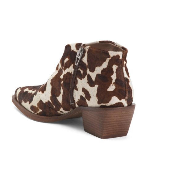 DOLCE VITA Cocoa Made In Brazil Leather Safira Ankle Booties - Picture 2 of 2